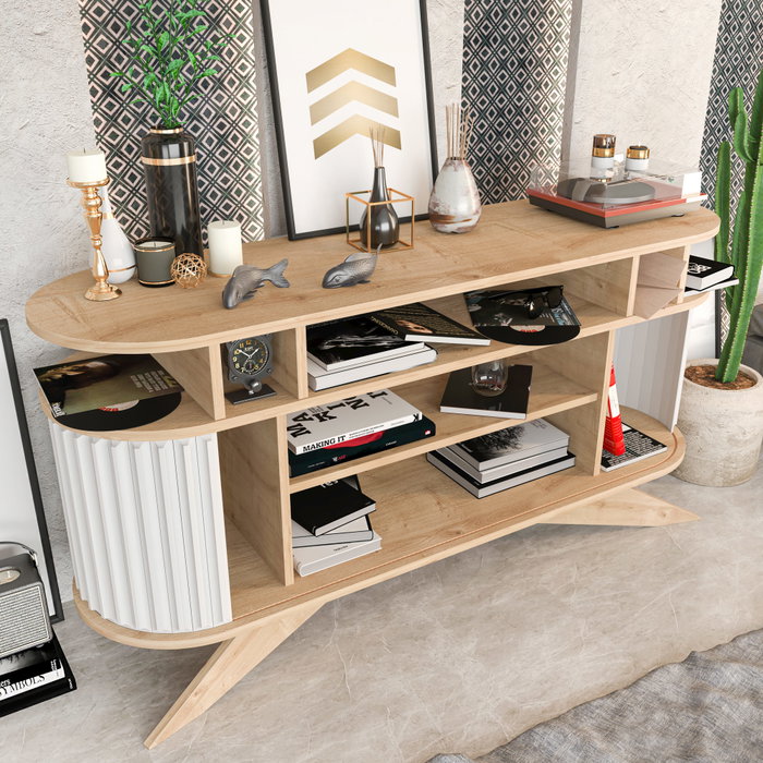 Hanah Home Stor Aparador Roble y Blanco